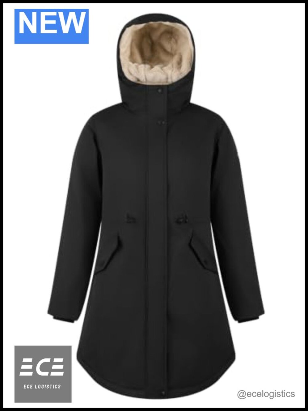 Women's Fleece Lined Parka Waterproof Long Hooded Winter Coat